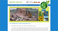 Desktop Screenshot of eco-safesolutions.com